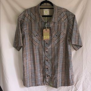 NEW WITH TAGS ON Vintage Style Plaid Button Down